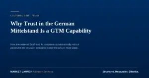Cover image: Why Trust in the German Mittelstand Is a GTM Capability, Market Launch Advisory Services